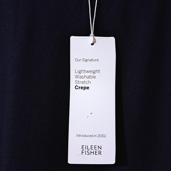 Eileen Fisher Lightweight Washable Crepe Round Neck Tunic Midnight Size 2X - Picture 11 of 13